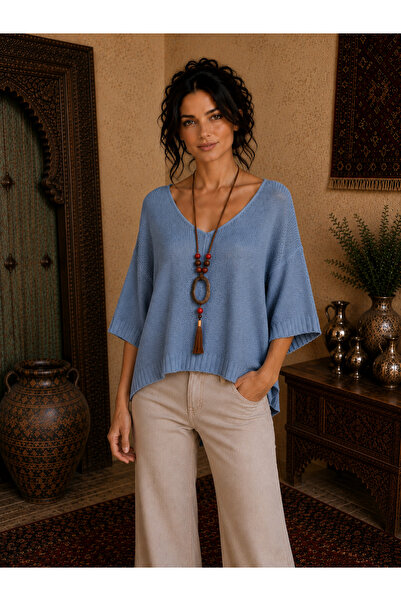 MENSAR OTANTİK Necklace 1. Quality Merserized Blouse Standard Size 38/44