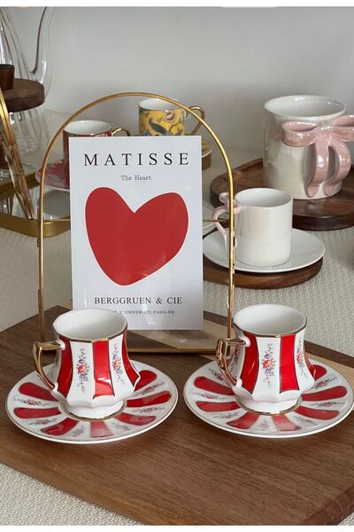 MİEN 2li porselen kahve fincan