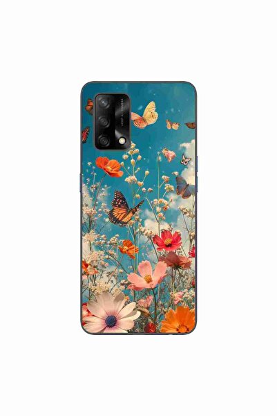 OEM Husa compatibila cu Oppo A74 4G Silicon Gel Tpu Model Flori si Fluturi