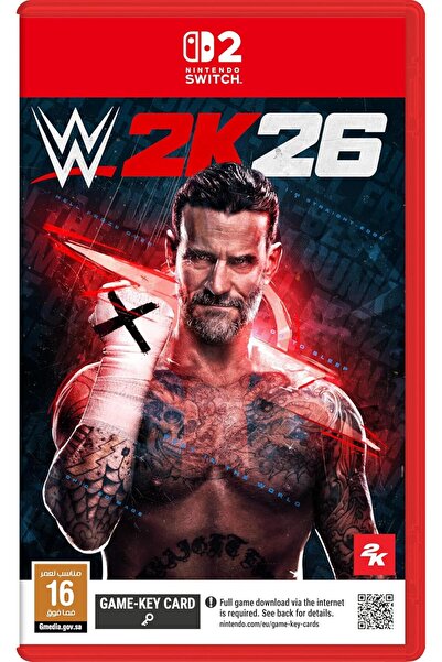 TAKE 2 بطاقة لعبة WWE 2K26 لنينتندو سويتش 2 (نسخة المملكة العربية السعودية)
