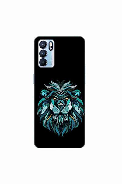 OEM Husa compatibila cu Oppo Reno6 5G Silicon Gel Tpu Model Abstract Lion