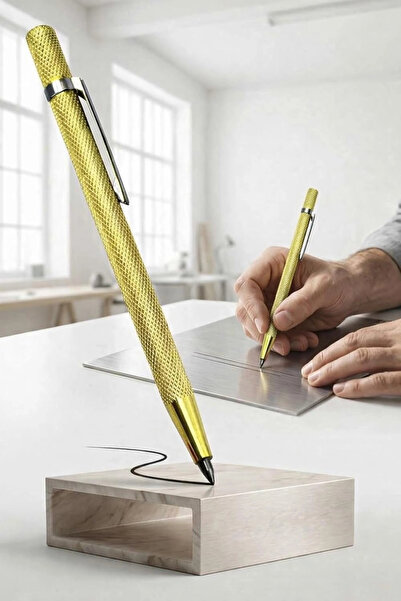 BAUWELT Metal Scriber Pen (Professional Metal Scriber Pen with Carbide Tip) 14cm