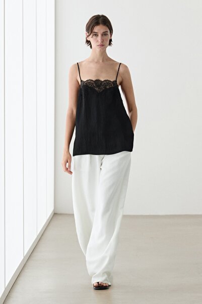 Massimo Dutti Dantel kamisol top