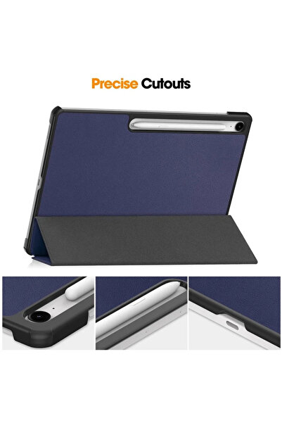 CLICK Techsuit - FoldPro - Samsung Galaxy Tab S10 FE Plus - Roșu, protecție antișoc