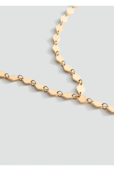 MANGO Woman Metal uçlu kolye