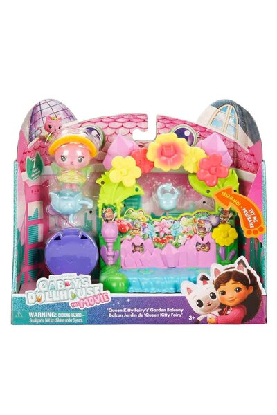 Genel Markalar GABBY'NİN OYUNCAK EVİ FİLM BALKON OYUN SETİ QUEEN KITTY FAIRY'S GARDEN BALC