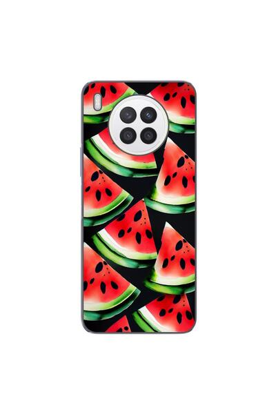 OEM Husa compatibila cu Huawei Nova 8i Silicon Gel Tpu Model Watermelon Slices
