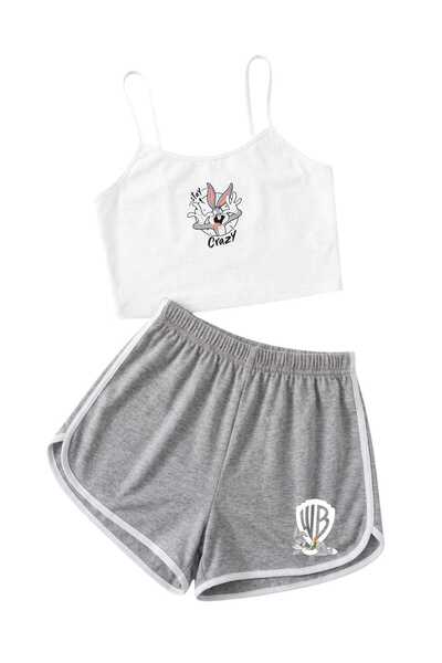 PEMBİŞ HOMEWEAR Natural Pamuk süprem crop basic