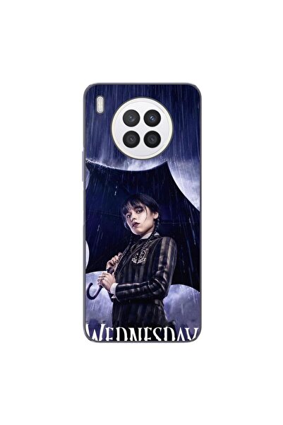 OEM Husa compatibila cu Huawei Nova 8i Silicon Gel Tpu Model Wednesday Umbrella