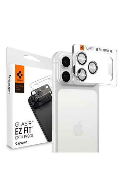 Spigen Προστατευτική μεμβράνη για iPhone 17 Pro, Διαφανής; Αντικραδασμική, ασημί