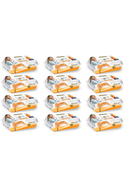 Babysoft Șervețele umede cu parfum de portocală, 120 bucăți x 12 pachete (144...
