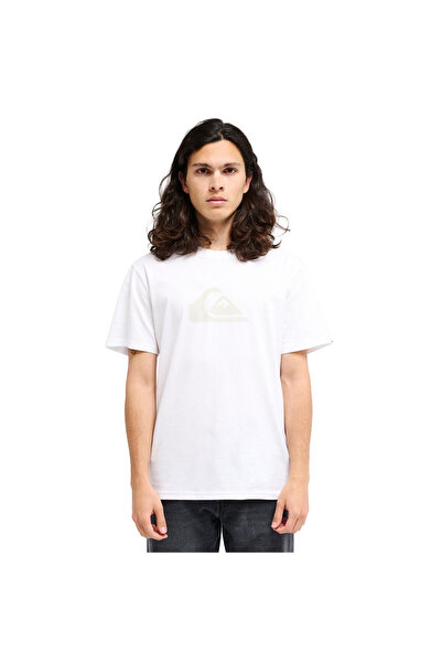 Quiksilver Ανδρικό λευκό μπλουζάκι εξωτερικού χώρου με λογότυπο Ev Comp EQYZT...