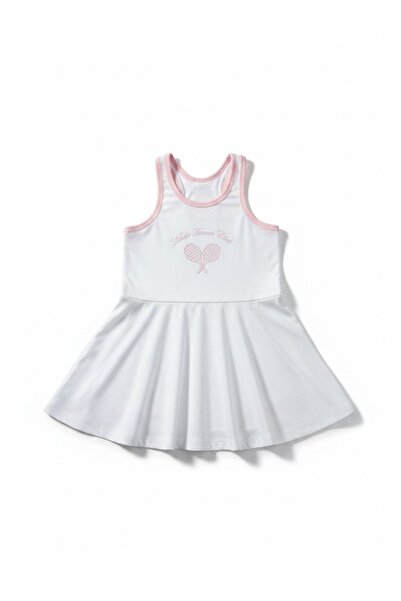 Miela Kids Costum de tenis pentru fete Club de tenis - Alb