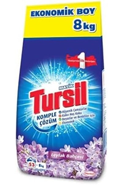 Yıldızan zkra shop Tursilmatik Leylak Bahçesi Toz Çamaşır Deterjan 8 kg, Leyl...