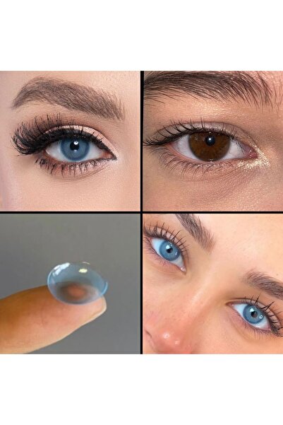 EYESSTORE PİXİE BLUE DOĞAL GÖRÜNÜMLÜ HARESİZ MAVİ TONDA GÖZ LENSİ 1 yıllıktır