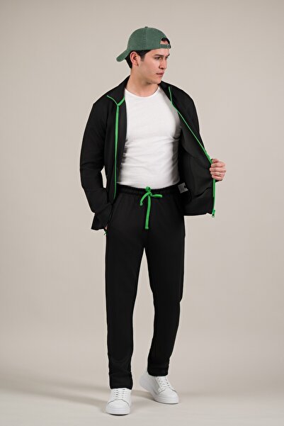 Paul Martin Regular Fit Lycra Side Pockets Unlined Stand Collar Zippered Trac...