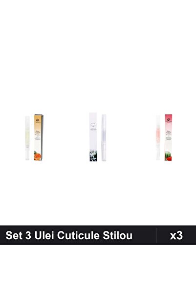 global fashion Set 3 Ulei Cuticule Tip Stilou - Portocala, Osmanthus, Pepene ...