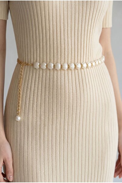 Gesa Women's Gold Imported Chain Belt, Suitable for All Sizes, Waist Belt, Dr...