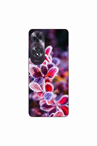 OEM Husa compatibila cu Oppo A60 4G Silicon Gel Tpu Model Flori Inghetate