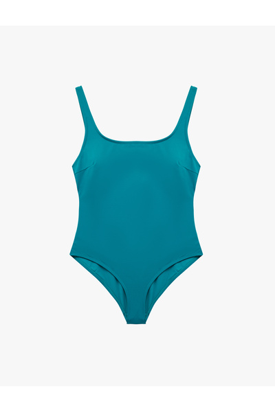 Koton U-Neck Strap Swimsuit