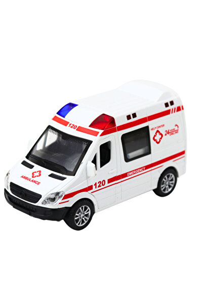 LeanToys Polizei Karetka cu ≈õwiat≈Çem i d≈∫wiƒôkiem MIX