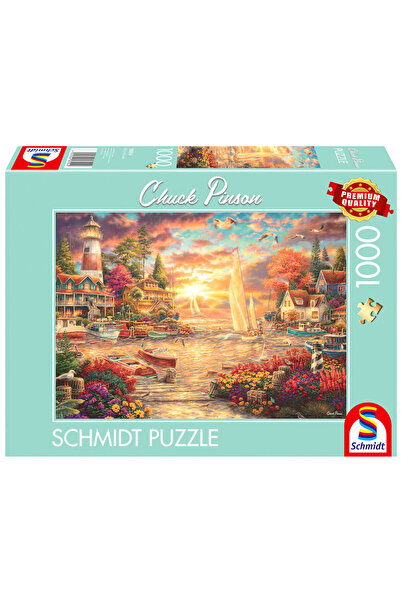 Schmidt Spiele Puzzle PQ 1000 Chuck Pinson Poranek lângă lacul G3