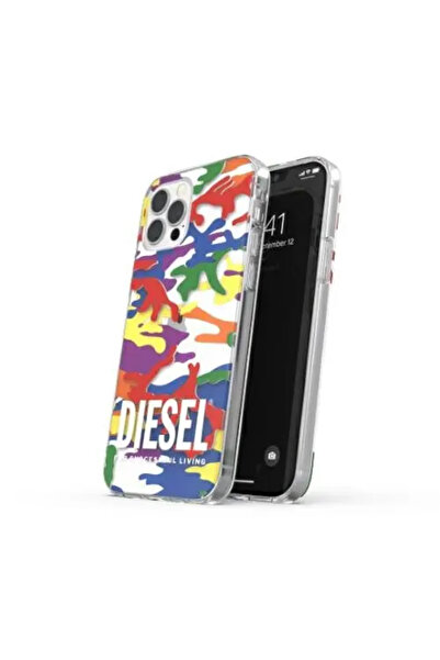 Diesel Husă transparentă Pride Camo AOP iPhone 12 Pro Max multicoloră 44333