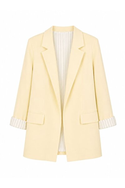 EFİL Striped Lined Linen Jacket