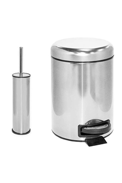 SMR Professional Hygiene Premium 3L Stainless Steel Trash Can with Pedal Elit...