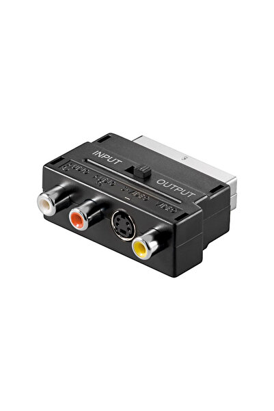 goobay Pareja SCART:M - 3RCA:F+SVHS:F ar sledzi AD/SC-M:3RC+SVH (4040849501234)