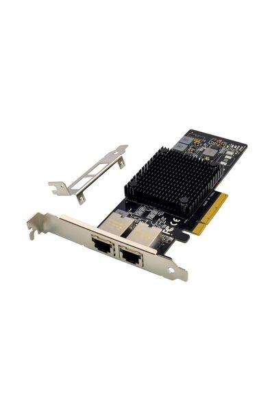 MicroConnect PCIe x8 Dual RJ45 10 GbE X550