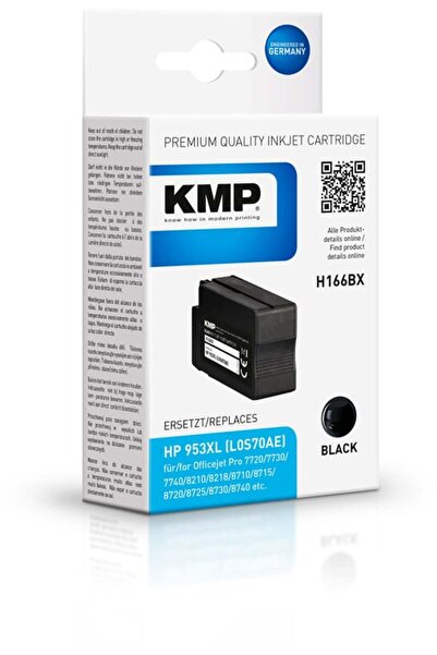 KMP Cartuș HP 953XL (L0S07AE) negru 2300 S. H166BX Hibrid reîncărcat