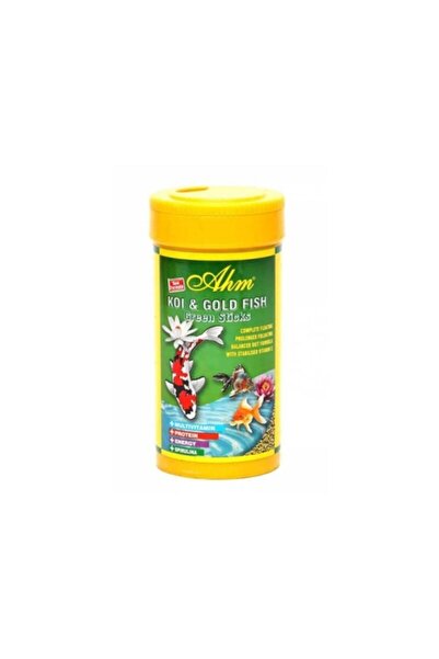 Ahm Koi Ve Japon Balığı Bitkisel Yem Green Pond Sticks 250 Ml)