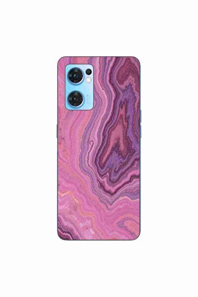 OEM Husa compatibila cu Oppo Reno7 5G Silicon Gel Tpu Model Pink Quartz Marble