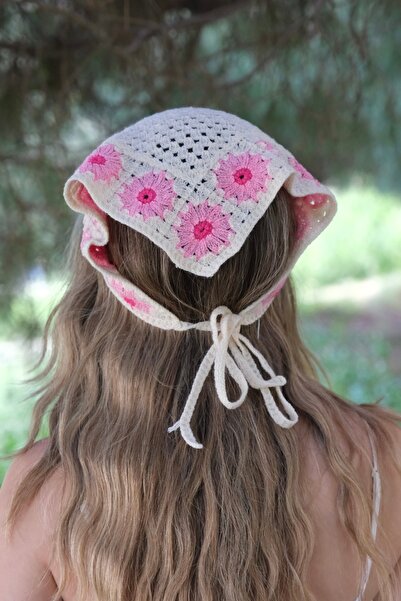 YENGEÇ Bohem Örme Pamuklu Bandana