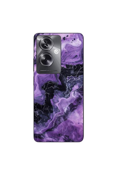 OEM Husa compatibila cu Oppo A79 5G Silicon Gel Tpu Model Abstract Purple Marble