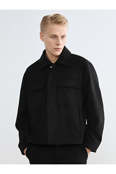 LC Waikiki Quality Parts from Çelebi Store Comfortable Fit Suede Men's Jacket
