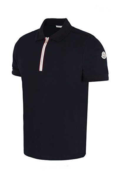Moncler Gamme Bleu تي شيرت بولو قطني مخطط بثلاثة ألوان