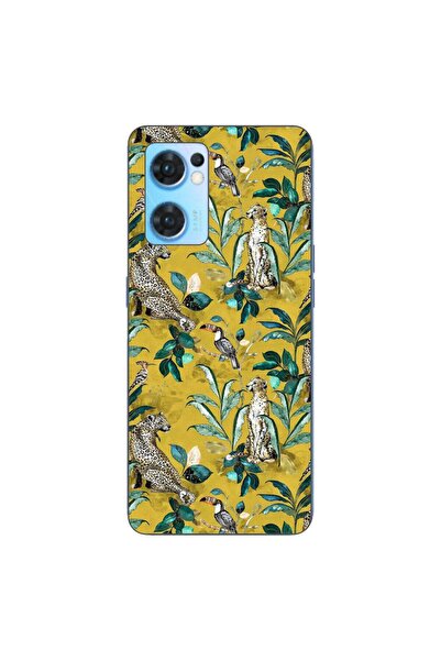 OEM Husa compatibila cu Oppo Reno7 5G Silicon Gel Tpu Model Yellow Jungle Pat...