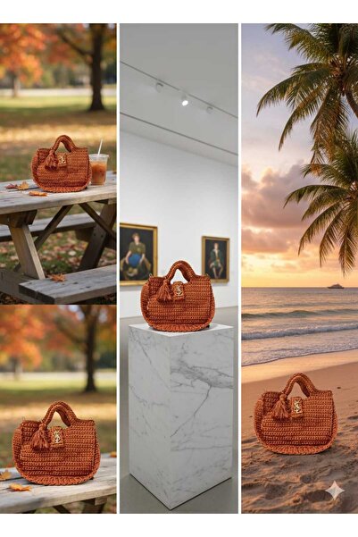 ROSE BAG حقيبة محبوكة يدوياً