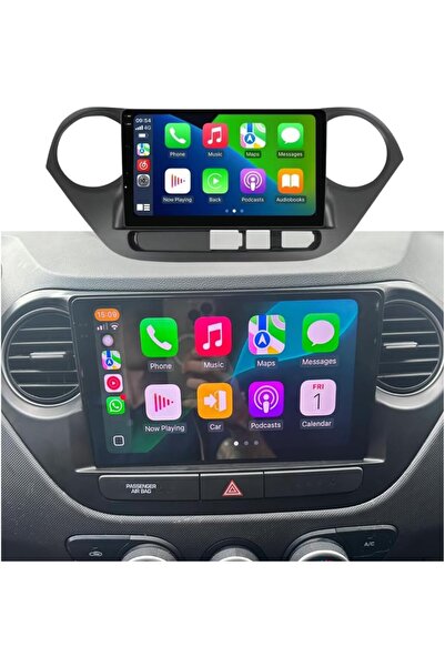 Carplayer شاشة أندرويد لهيونداي i10 موديل 2014-2017، 6 جيجابايت رام، 128 جيجا...