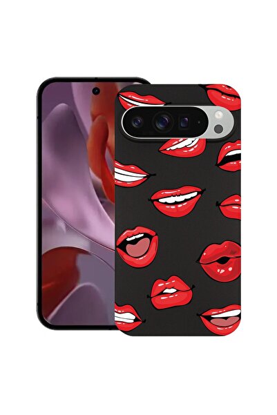 bestcase ¬Æ Husa Slim Silicon pentru Google Pixel 10 Pro XL, Lips - Kiss Patt...