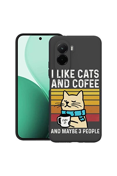 bestcase Θήκη TPU Υπέρλεπτη Συμβατή με Poco M7, με σχέδιο Γάτες και Καφέ, 311...