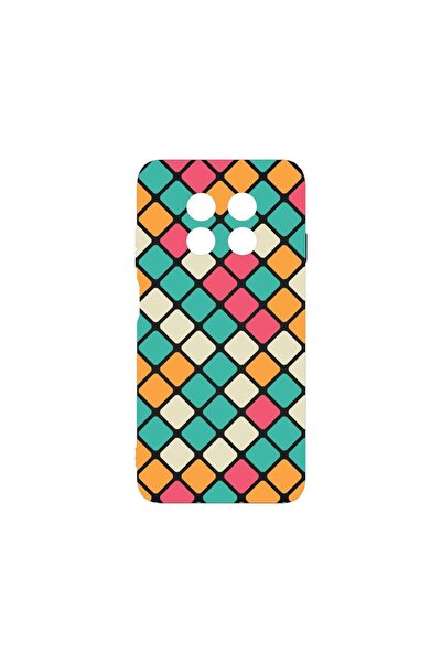 bestcase Премиум калъф от течен силикон, съвместим с Huawei nova Y91, Мозайка...