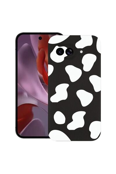 bestcase Калъф за Google Pixel 9a, Черен, тънък силиконов 0.8ММ, удароустойчи...