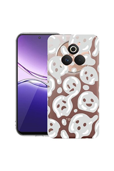 bestcase ¬Æ Husa pentru Realme P3 Pro cu Design Gray Acid Smiley, Clear Slim ...
