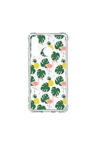 bestcase Husa Anti Shock Silicon Compatibila Cu Huawei P30 Lite, Tropical, Mi...