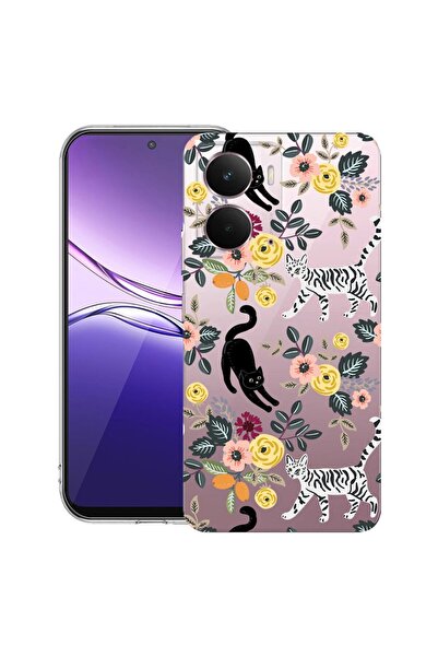 bestcase Husă pentru Realme P3 cu design cu pisici, din silicon transparent s...