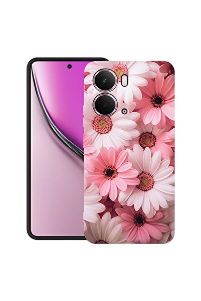 bestcase Θήκη για Realme P3 με σχέδιο ροζ μαργαρίτας, TPU Ματ Εξαιρετικά Λεπτ...