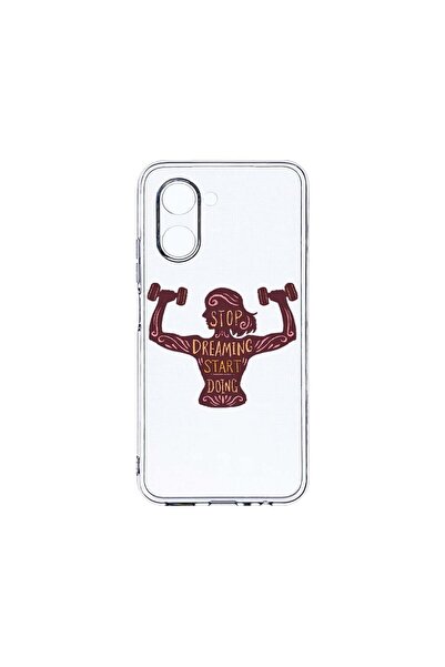 bestcase Διαφανής Θήκη Σιλικόνης 2MM, Συμβατή με Realme C33, Σταμάτα να ονειρ...
